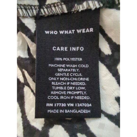 Sleeveless Tank Snow Leopard Print Who What Wear Blouse Sheer Womens Size XL - Picture 5 of 7